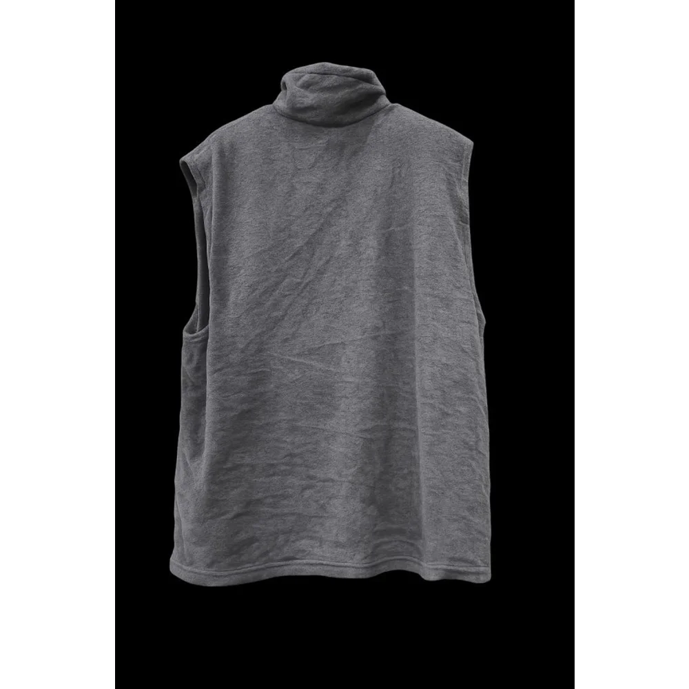 Columbia Fleece Vest XXL Gray Full Zip Outdoor Hiking Mens